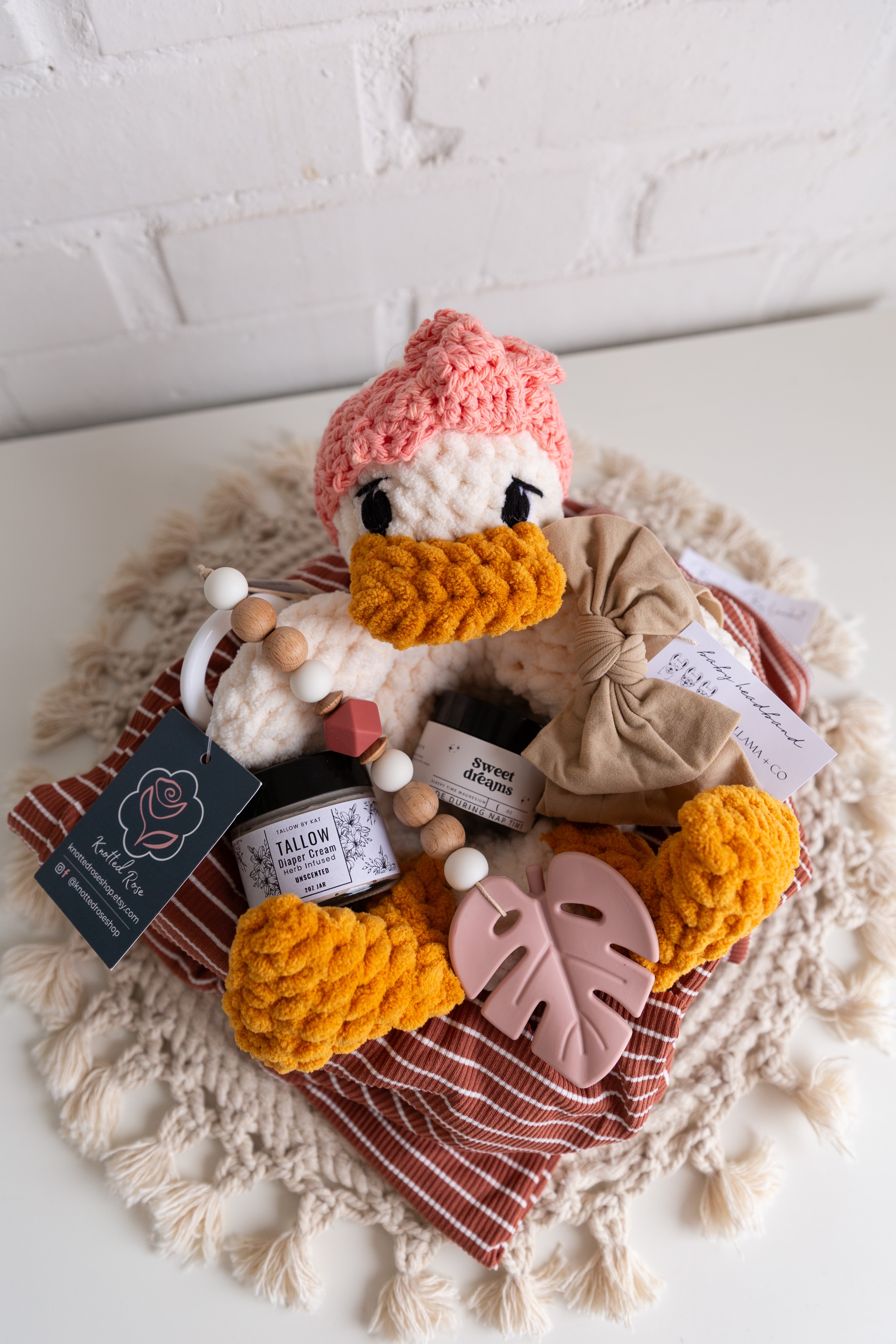 Welcome Baby Girl Basket