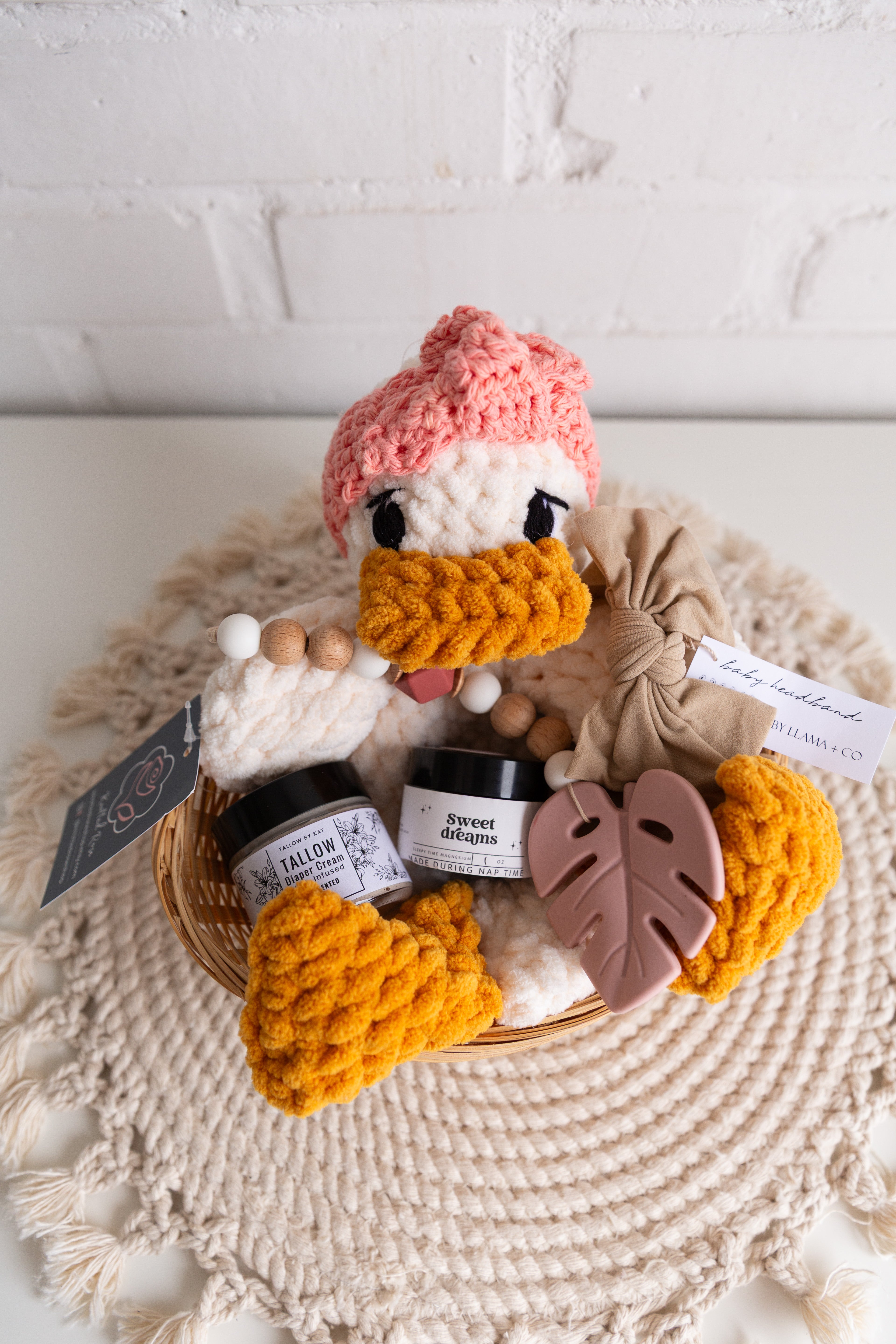 Welcome Baby Girl Basket