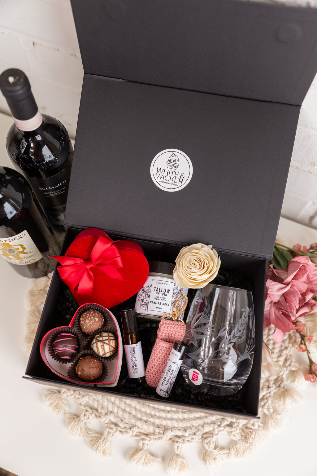 Valentine's Wine & Chocolate Gift Box