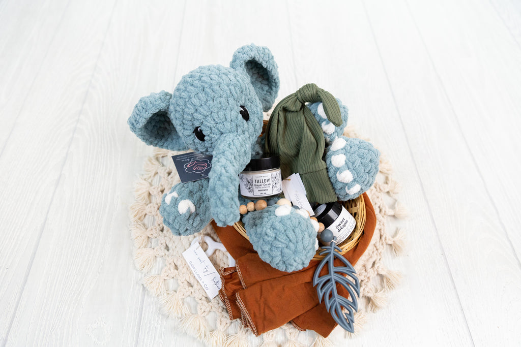 Welcome Baby Boy Basket