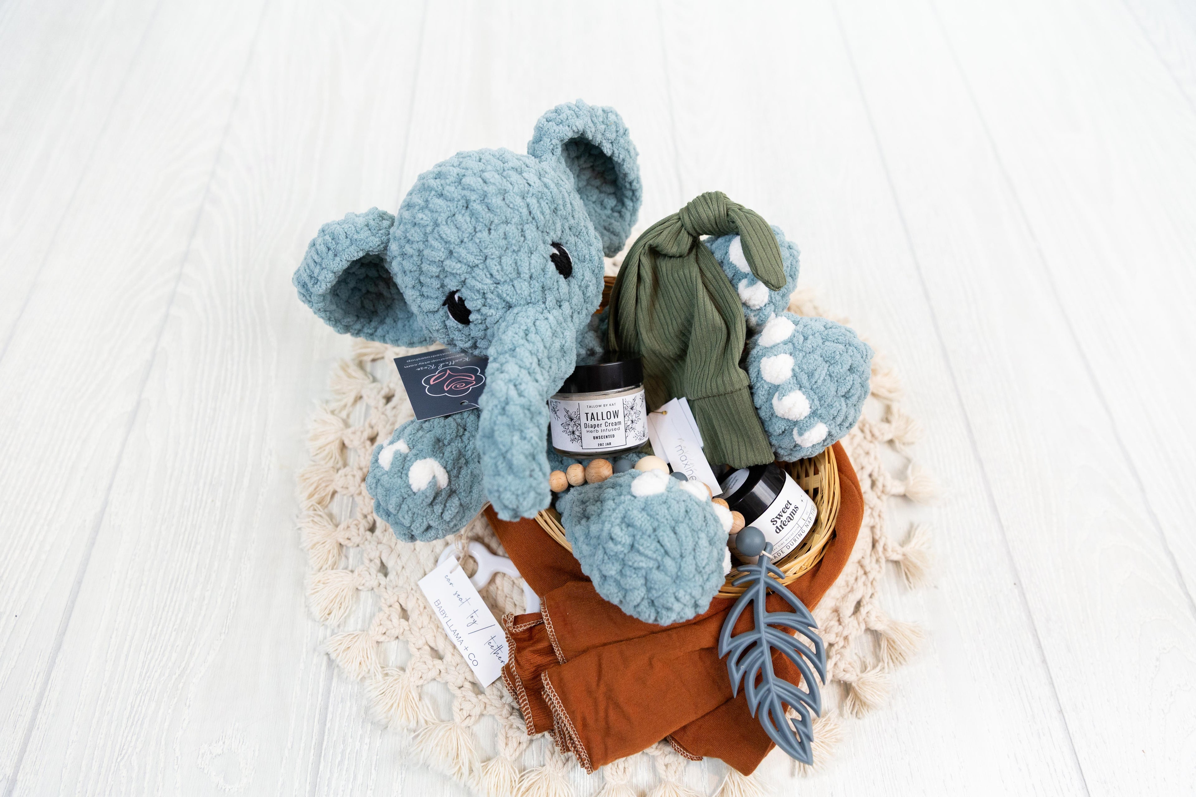 Welcome Baby Boy Basket